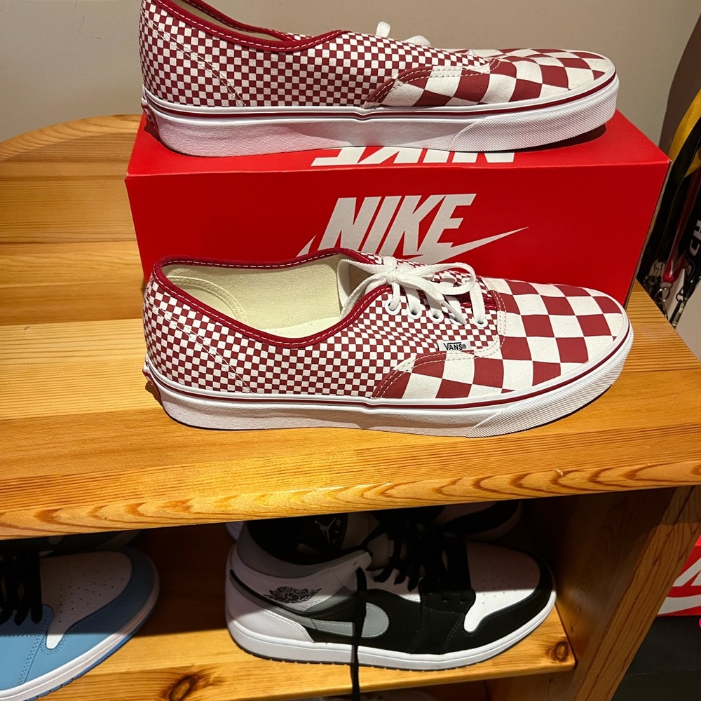 RED CHECKERED VANS